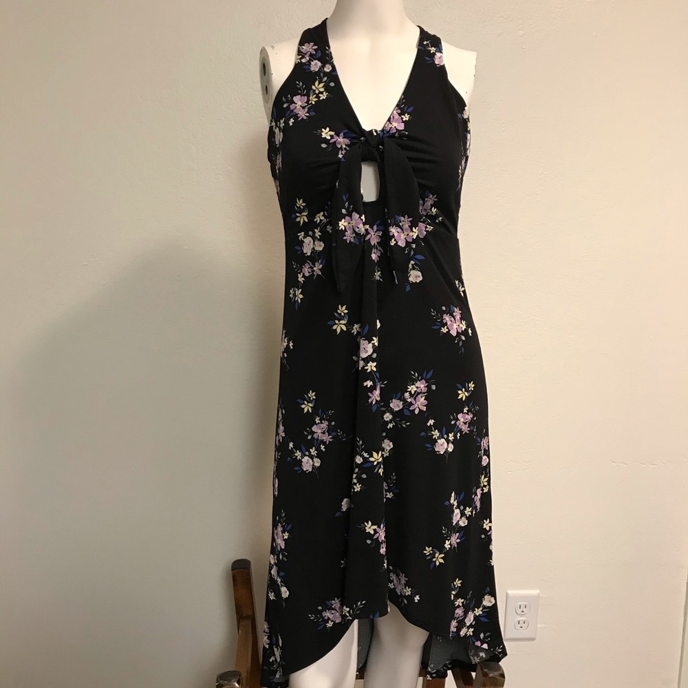 NWOT Black Floral Dress